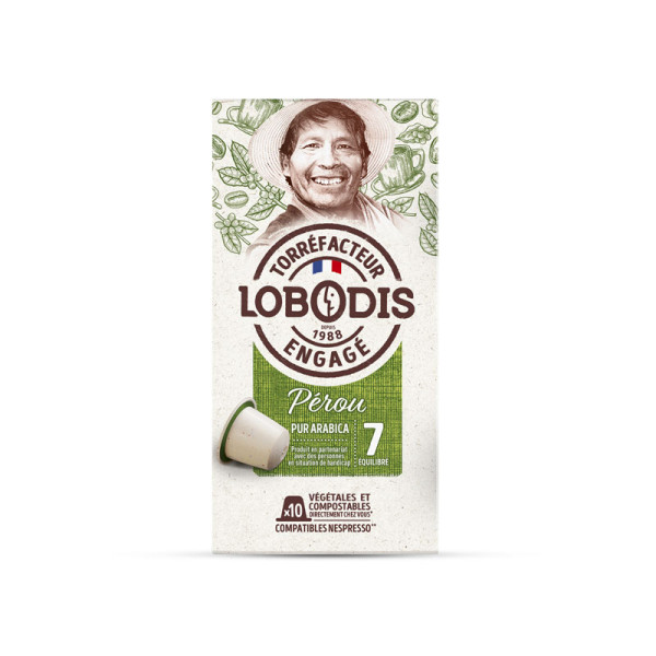 Lobodis - 10 capsules Pérou- home compost