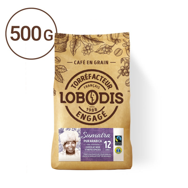Lobodis - café arabica grains - 500g - Sumatra - Pure Origine