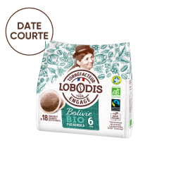 Lobodis - café arabica dosettes - x18 - Mexique - Pure Origine - Date courte